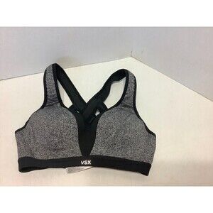 Women's Victoria's Secrets VSX Sport Black/Gray Sports Bra Underwire Size 32B